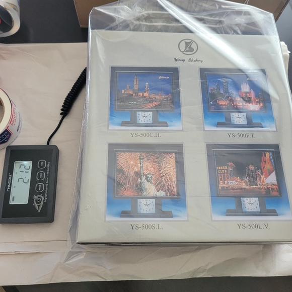 Clock Light-Up San Francisco Fiber Picture  Golden Gate Bridge NEW - Picture 8 of 16